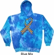 Autism Awareness Ribbon Tie Dye Hoodie