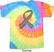 Autism Awareness Ribbon Tie Dye Shirt