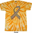 Autism Awareness Ribbon Twist Tie Dye Shirt