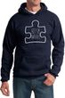 Autism Awareness White Puzzle Hoodie