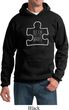 Autism Awareness White Puzzle Hoodie