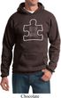 Autism Awareness White Puzzle Hoodie