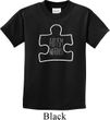 Autism Awareness White Puzzle Kids T-shirt