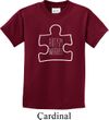 Autism Awareness White Puzzle Kids T-shirt