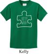 Autism Awareness White Puzzle Kids T-shirt