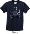 Autism Awareness White Puzzle Kids T-shirt