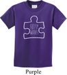 Autism Awareness White Puzzle Kids T-shirt