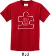 Autism Awareness White Puzzle Kids T-shirt
