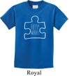 Autism Awareness White Puzzle Kids T-shirt