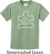 Autism Awareness White Puzzle Kids T-shirt