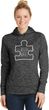 Autism Awareness White Puzzle Ladies Dry Wicking Hoodie