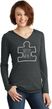 Autism Awareness White Puzzle Ladies Tri Hoodie