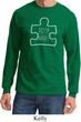 Autism Awareness White Puzzle Long Sleeve