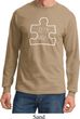 Autism Awareness White Puzzle Long Sleeve