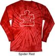 Autism Awareness White Puzzle Long Sleeve Tie Dye