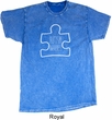 Autism Awareness White Puzzle Mineral Tie Dye T-shirt