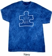 Autism Awareness White Puzzle Mineral Tie Dye T-shirt