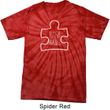Autism Awareness White Puzzle Spider Tie Dye T-shirt