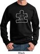 Autism Awareness White Puzzle Sweatshirt