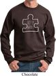 Autism Awareness White Puzzle Sweatshirt