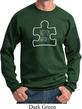 Autism Awareness White Puzzle Sweatshirt