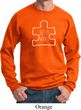 Autism Awareness White Puzzle Sweatshirt