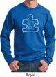 Autism Awareness White Puzzle Sweatshirt