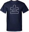 Autism Awareness White Puzzle Tall T-shirt