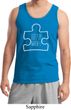 Autism Awareness White Puzzle Tank Top