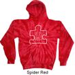 Autism Awareness White Puzzle Tie Dye Hoodie