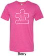 Autism Awareness White Puzzle Tri Blend T-shirt