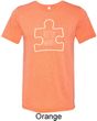 Autism Awareness White Puzzle Tri Blend T-shirt