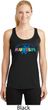 Autism Accept Understand Love Ladies Dry Wicking Racerback Tank Top