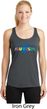 Autism Accept Understand Love Ladies Dry Wicking Racerback Tank Top