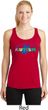 Autism Accept Understand Love Ladies Dry Wicking Racerback Tank Top
