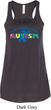 Autism Accept Understand Love Ladies Flowy Racerback Tanktop