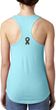 Autism Ribbon Back Print Ladies Ideal Tank Top