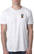 Autism Ribbon Pocket Print Burnout T-shirt