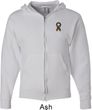 Autism Ribbon Pocket Print Full Zip Hoodie