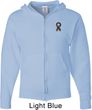 Autism Ribbon Pocket Print Full Zip Hoodie