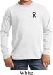 Autism Ribbon Pocket Print Kids Long Sleeve