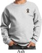 Autism Ribbon Pocket Print Kids Sweatshirt
