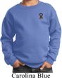 Autism Ribbon Pocket Print Kids Sweatshirt