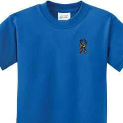 Autism Ribbon Pocket Print Kids T-shirt