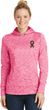 Autism Ribbon Pocket Print Ladies Dry Wicking Hoodie