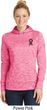 Autism Ribbon Pocket Print Ladies Dry Wicking Hoodie