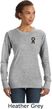 Autism Ribbon Pocket Print Ladies Sweatshirt