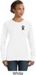 Autism Ribbon Pocket Print Ladies Sweatshirt