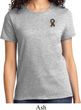 Autism Ribbon Pocket Print Ladies T-shirt