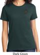 Autism Ribbon Pocket Print Ladies T-shirt